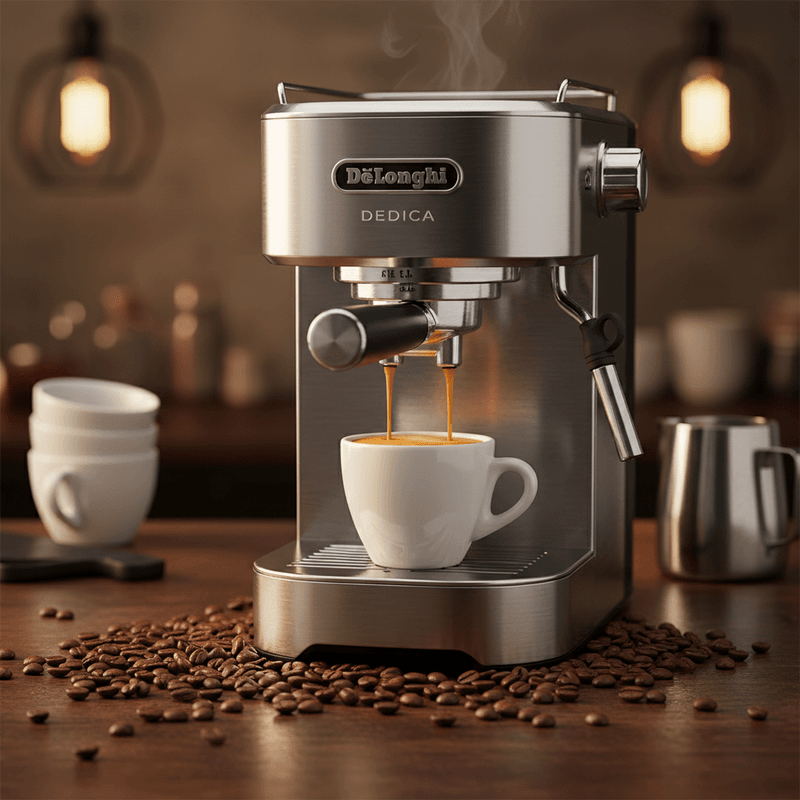 Illustration: De'Longhi Dedica espresso machine